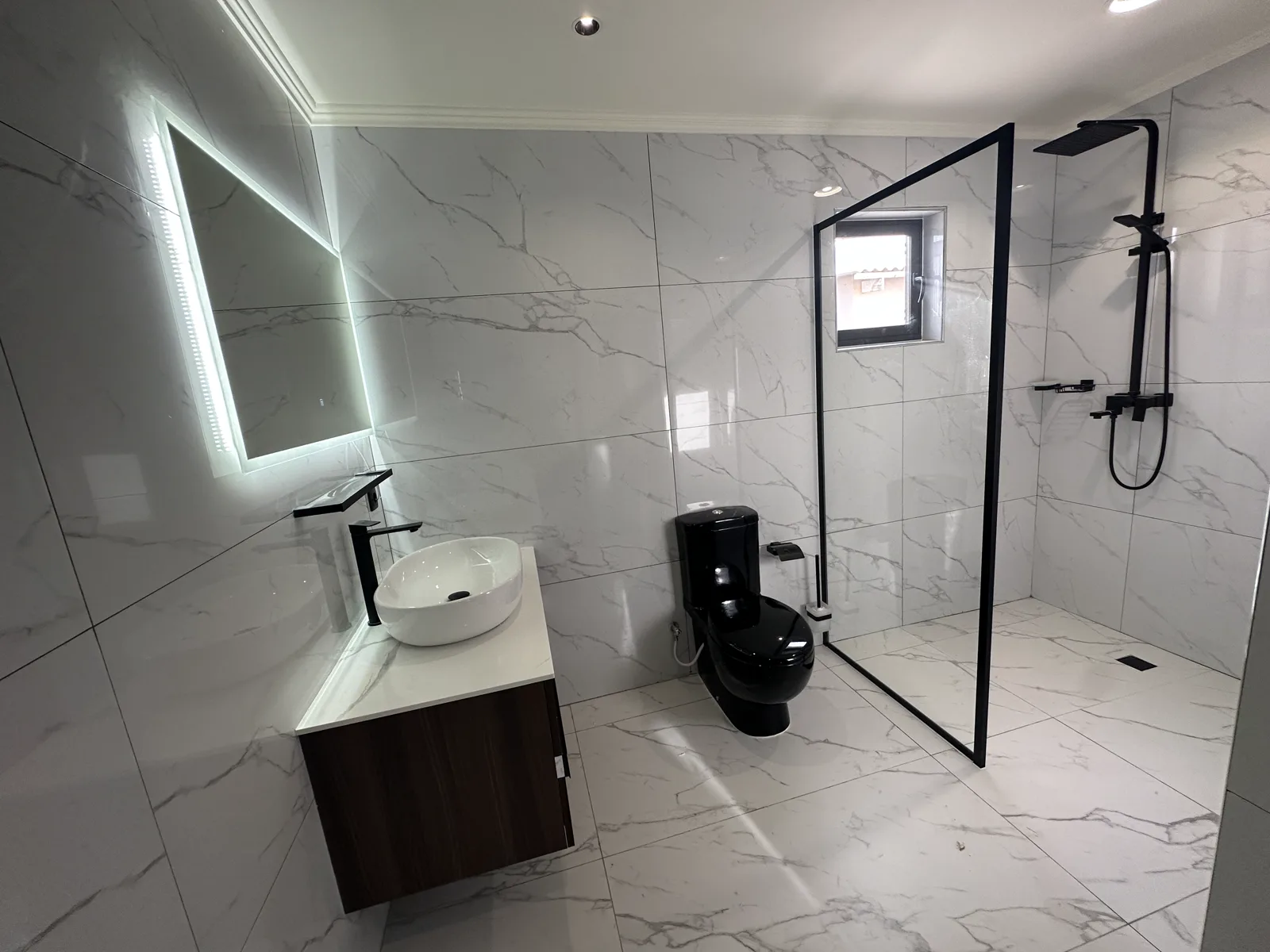Badkamer met inloopdouche